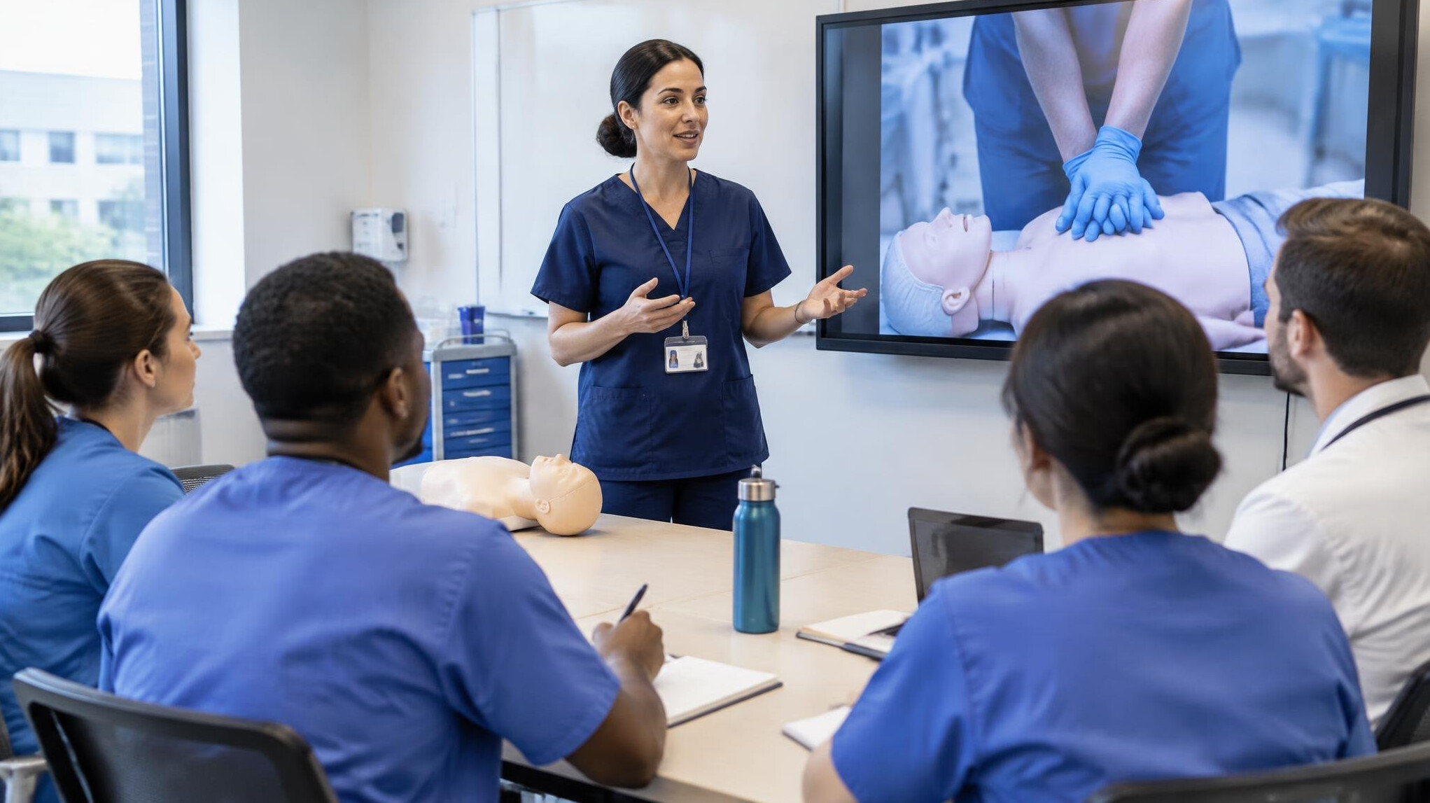 nurse training session