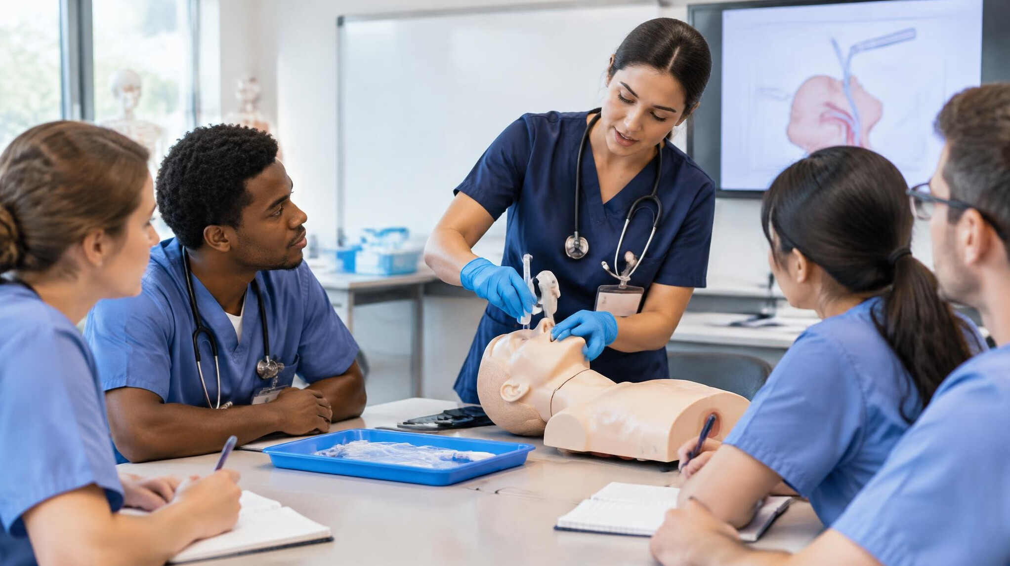 nurse in training workshop