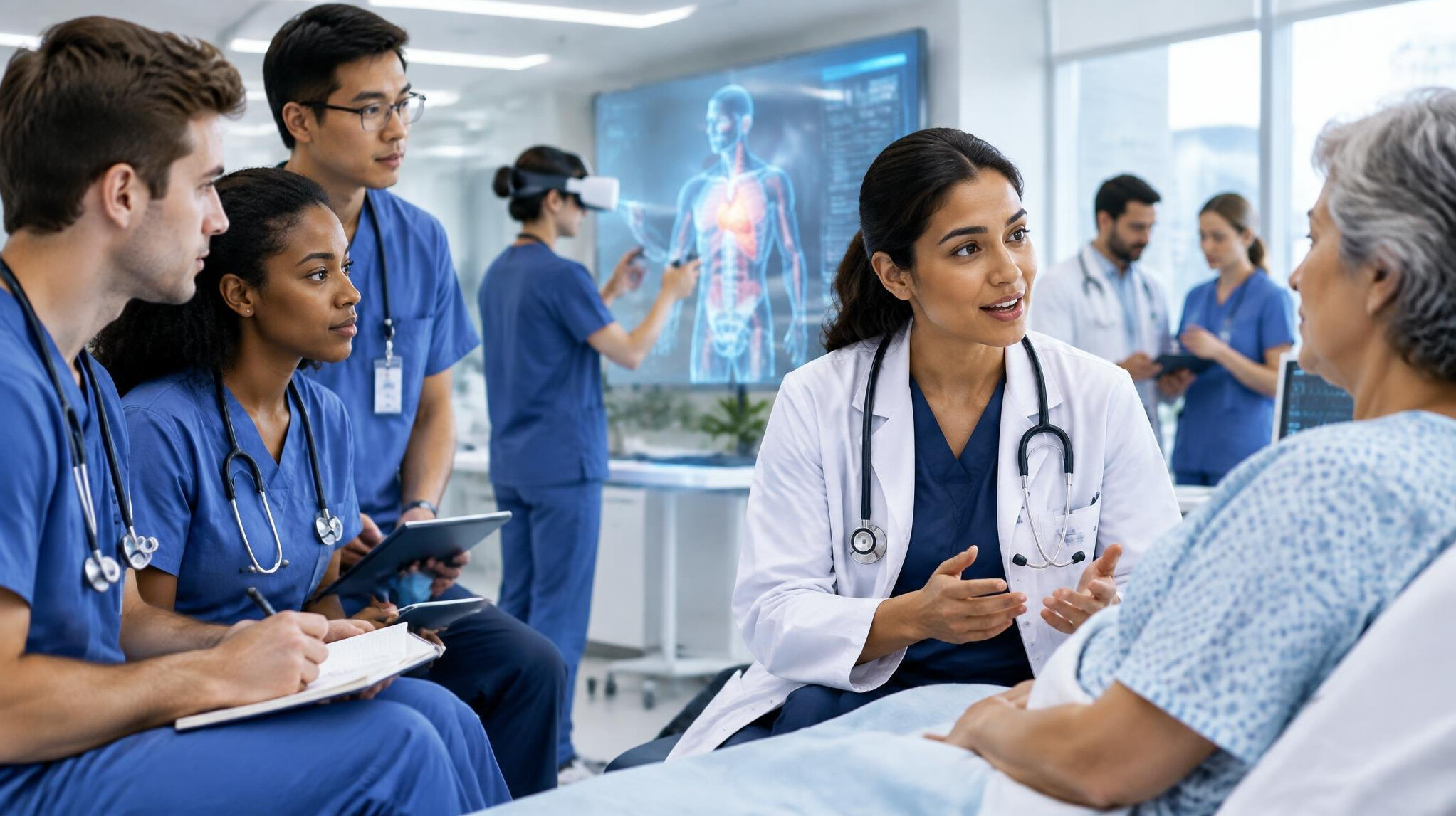 healthcare professionals in training